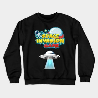 space  invasion  game Crewneck Sweatshirt